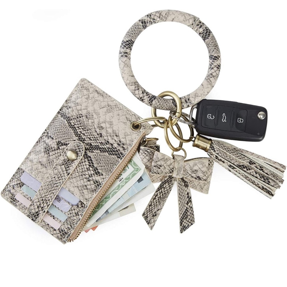 Snakeskin Bracelet Ring Card Holder